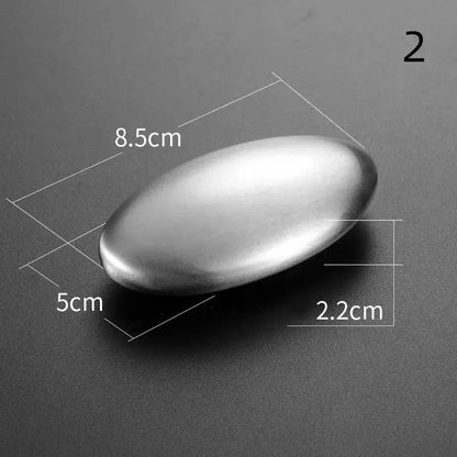 Oval Stainless Steel Deodorant Metal Soap Kitchen Garlic & Fish Deodorising Hand Washing Soap Deodorizing Eliminating Odor Tools