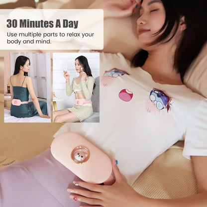 Menstrual Heating Self Massage Heat Period Pain Relief Portable Heating Pad Warming Belt Thermal Massager Stomach Heating Belt