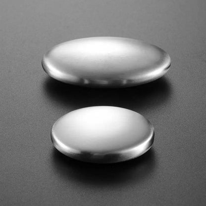 Oval Stainless Steel Deodorant Metal Soap Kitchen Garlic & Fish Deodorising Hand Washing Soap Deodorizing Eliminating Odor Tools