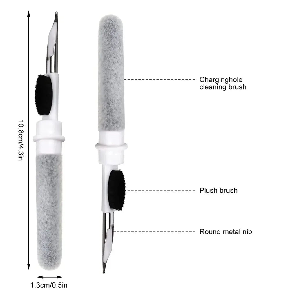 Earbuds Cleaning Pen for Earbuds Portable 3 in 1 Wireless Earphone Case Cleaning Tools Kit Cleaning Brush