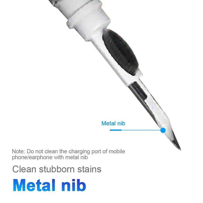 Earbuds Cleaning Pen for Earbuds Portable 3 in 1 Wireless Earphone Case Cleaning Tools Kit Cleaning Brush