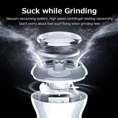 Automatic Electric Vacuum Micro 3D Pedi Vac Dead Skin Calluses Scrubber Grinder Pedicure Tools Set Feet File Foot Callus Remover