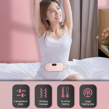 Menstrual Heating Self Massage Heat Period Pain Relief Portable Heating Pad Warming Belt Thermal Massager Stomach Heating Belt