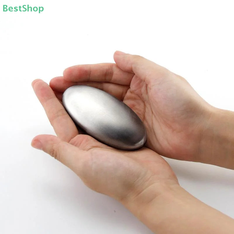 Oval Stainless Steel Deodorant Metal Soap Kitchen Garlic & Fish Deodorising Hand Washing Soap Deodorizing Eliminating Odor Tools