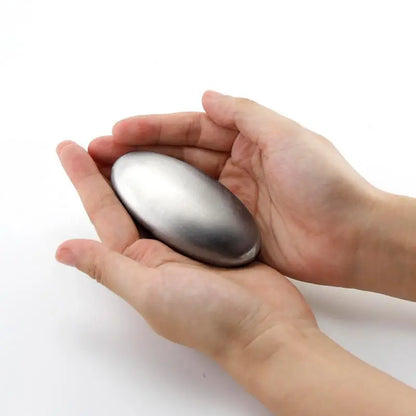 Oval Stainless Steel Deodorant Metal Soap Kitchen Garlic & Fish Deodorising Hand Washing Soap Deodorizing Eliminating Odor Tools