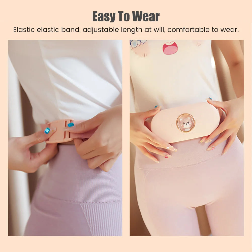 Menstrual Heating Self Massage Heat Period Pain Relief Portable Heating Pad Warming Belt Thermal Massager Stomach Heating Belt