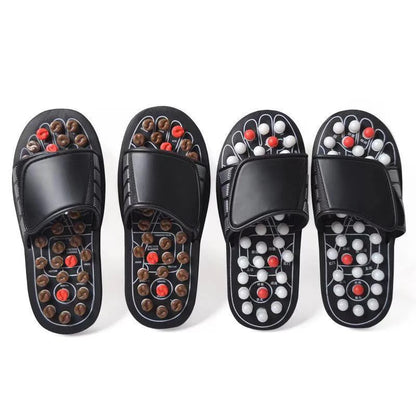 Acupoint Massage Slippers Therapy Massager Shoes for Feet Unisex Home Flip Flop Health Care Medical Rotating Foot Massager Shoes