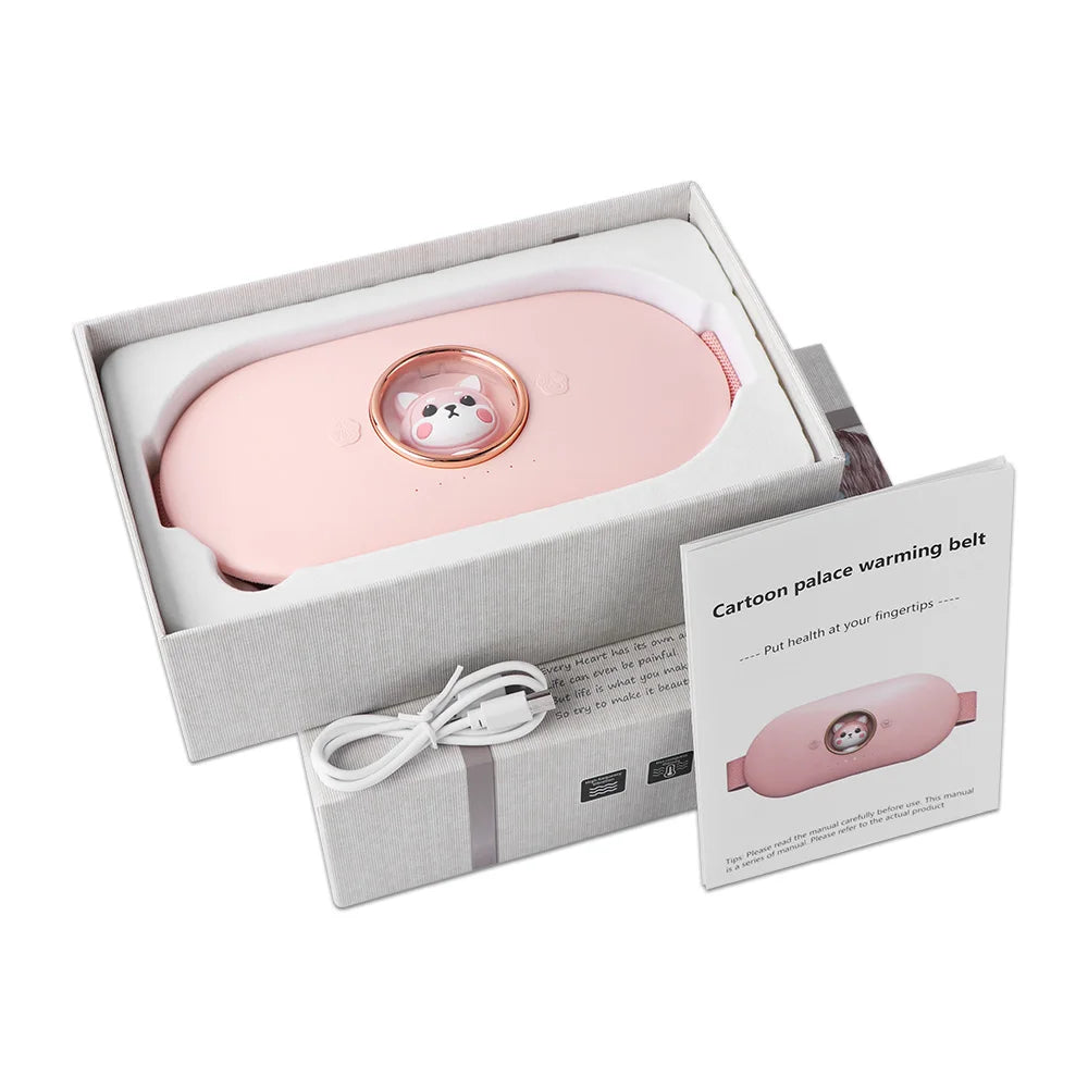 Menstrual Heating Self Massage Heat Period Pain Relief Portable Heating Pad Warming Belt Thermal Massager Stomach Heating Belt
