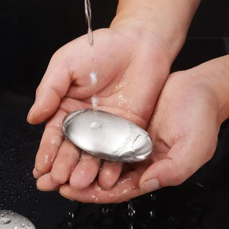Oval Stainless Steel Deodorant Metal Soap Kitchen Garlic & Fish Deodorising Hand Washing Soap Deodorizing Eliminating Odor Tools