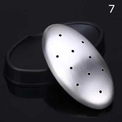 Oval Stainless Steel Deodorant Metal Soap Kitchen Garlic & Fish Deodorising Hand Washing Soap Deodorizing Eliminating Odor Tools