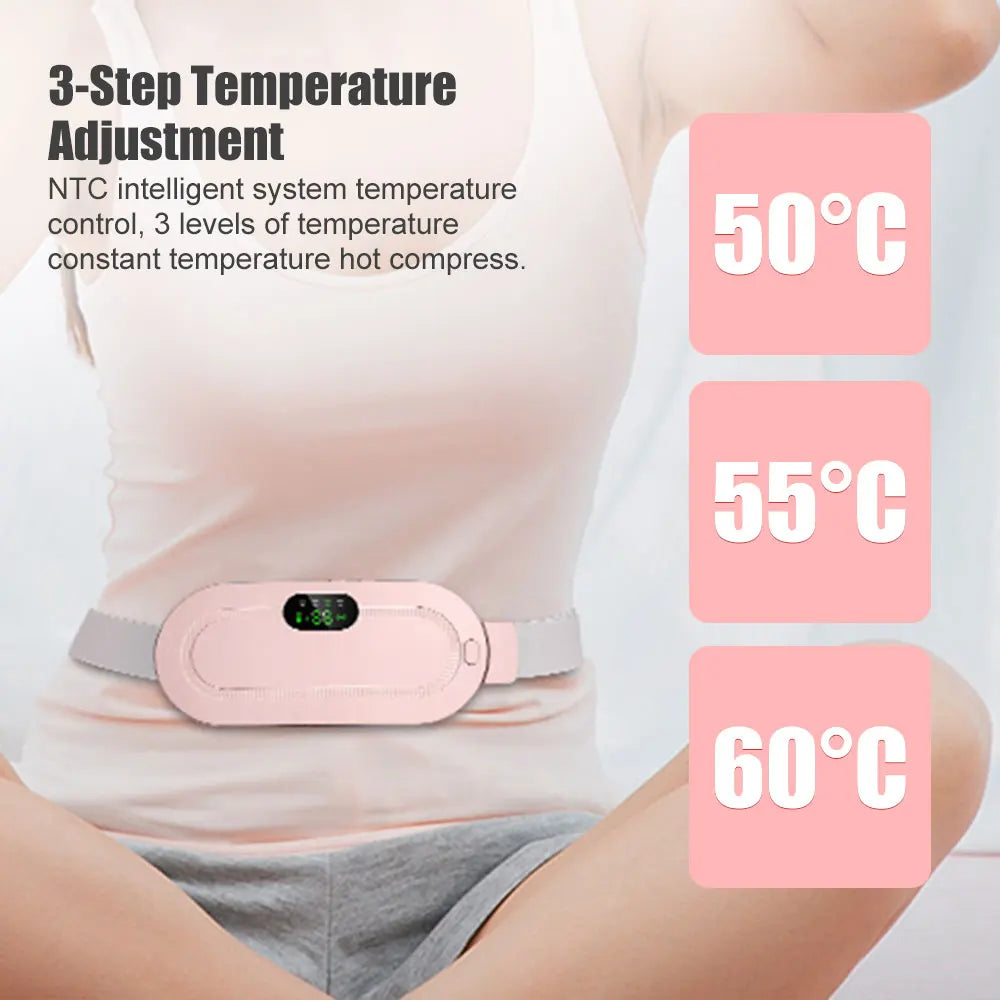 Menstrual Heating Self Massage Heat Period Pain Relief Portable Heating Pad Warming Belt Thermal Massager Stomach Heating Belt